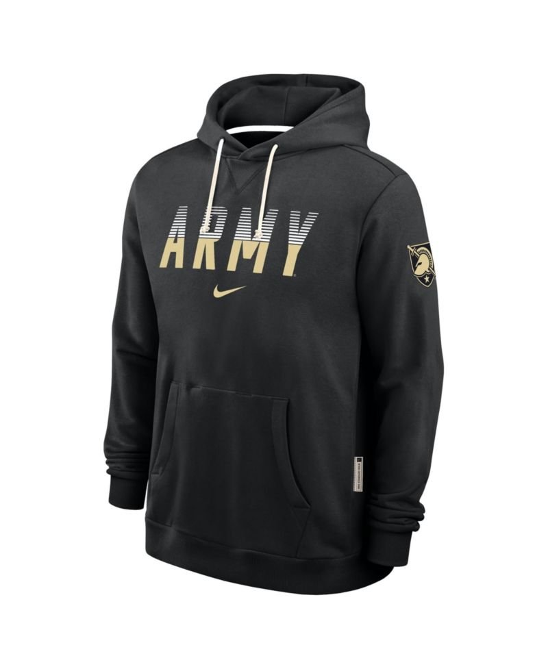 Men's Black Army Black Knights 2026 Sideline Standard Issue Dri-FIT Hoodie