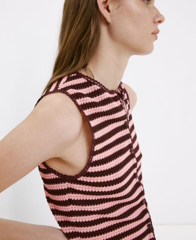 Women's Striped Knit Top