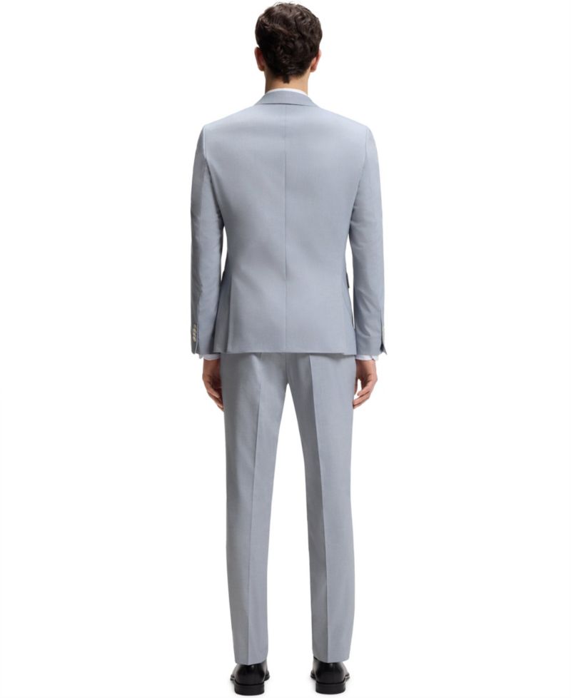Men's Patterned Chiffon Slim-Fit Jacket