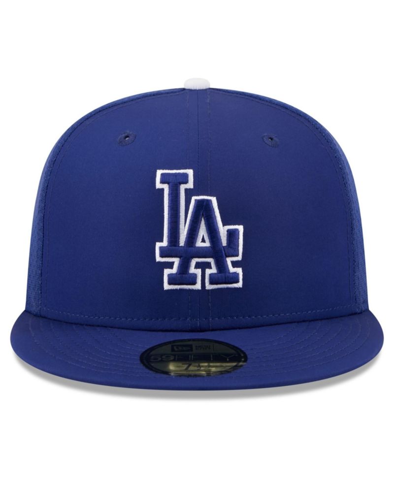 Big Boys and Girls Royal Los Angeles Dodgers Batting Practice 59FIFTY Fitted Hat