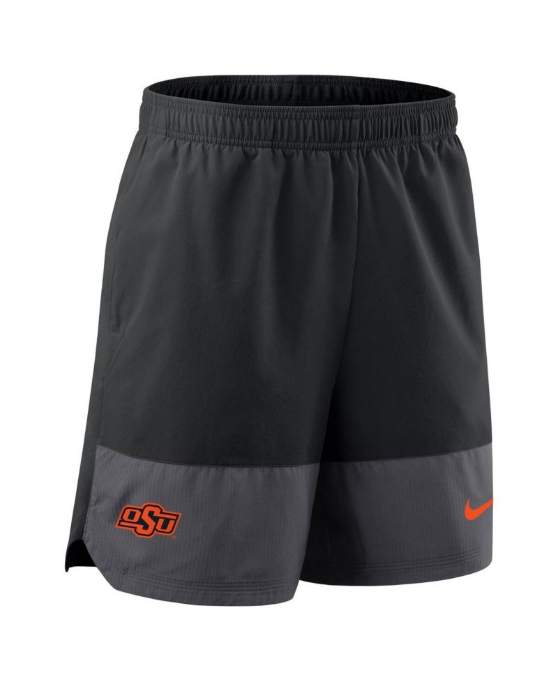 Men's Black Oklahoma State Cowboys 2025 Sideline Performance Shorts