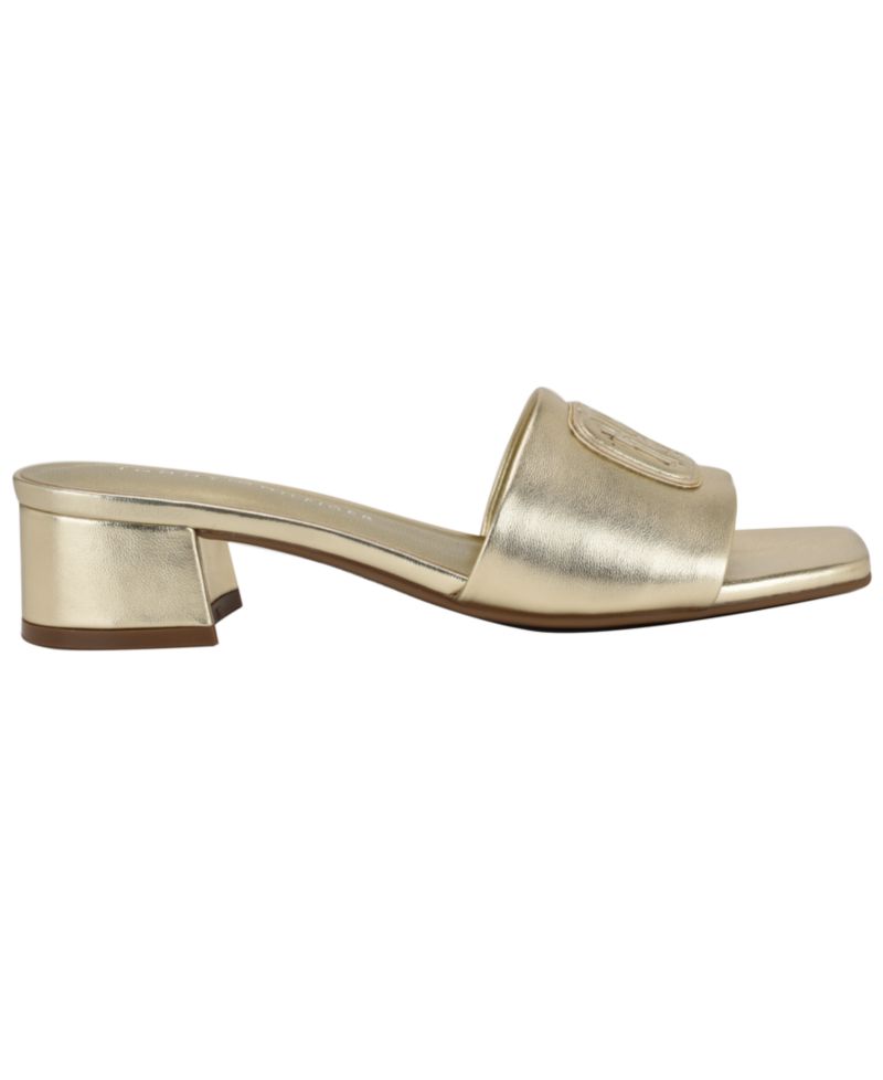 Women's Penni Logo Block Heel Slip-On Sandals