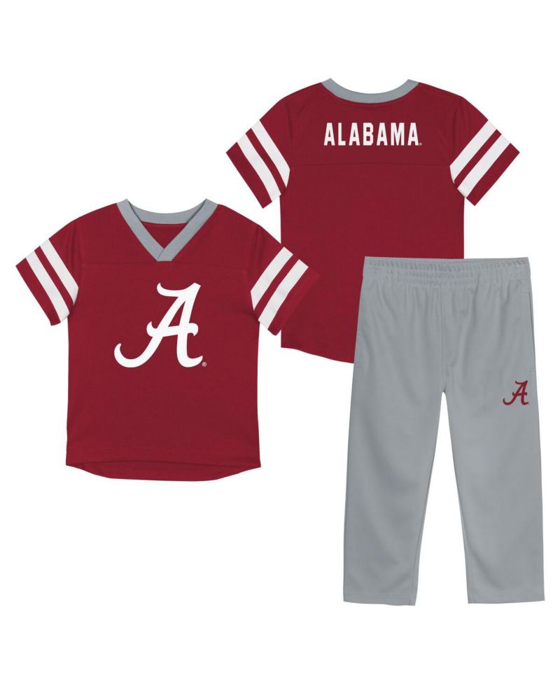 Big Boys and Girls 2-Piece Crimson Alabama Crimson Tide Red Zone V-Neck Top and Pants Set
