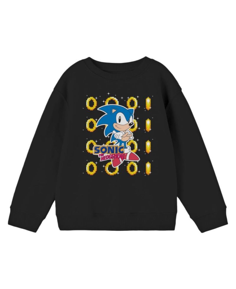 Boys Golden Rings Black Long Sleeve Shirt