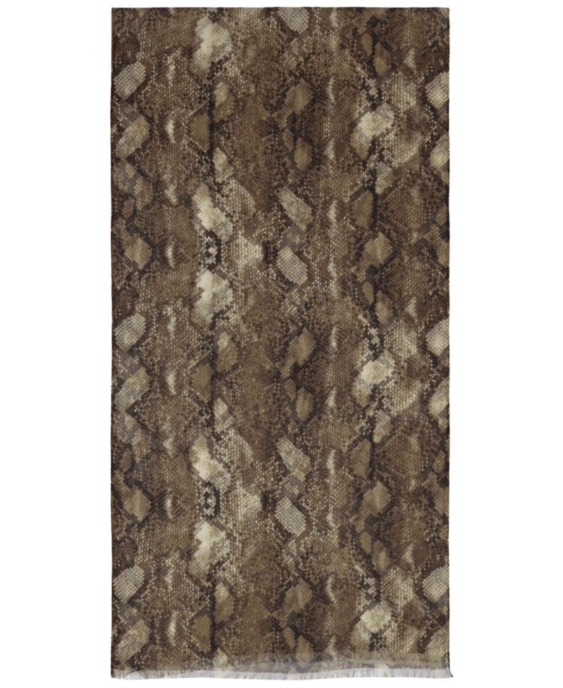 Abstract Silk Oblong Scarf
