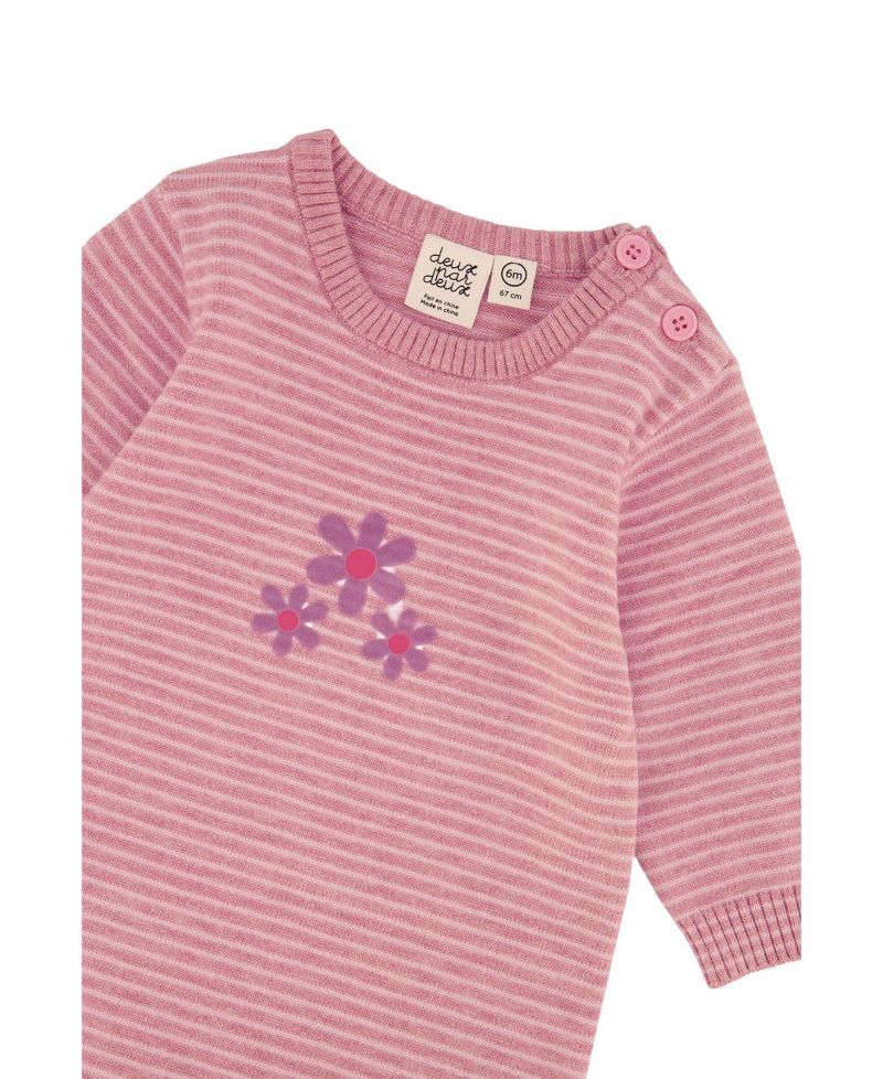 Baby Girls 3M TO 24M Knitted Romper Dusty
