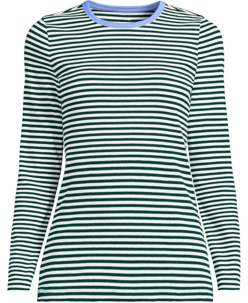 Women's Long Sleeve Micro Rib T-Shirt