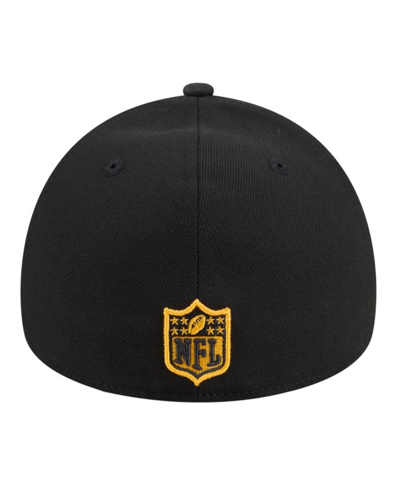 Men's Black Pittsburgh Steelers A-Frame 59FORTY Fitted Hat