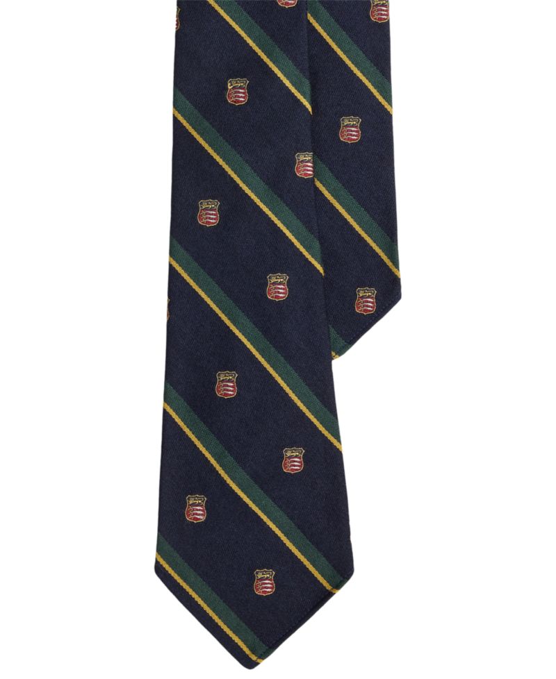 Men's Vintage-Inspired Striped Club Tie