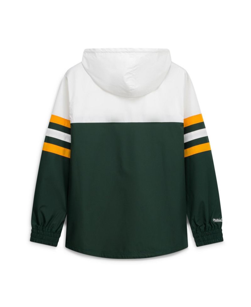 Men's Green Bay Packers Head Coach Anorak Quarter-Zip Windbreaker Jacket