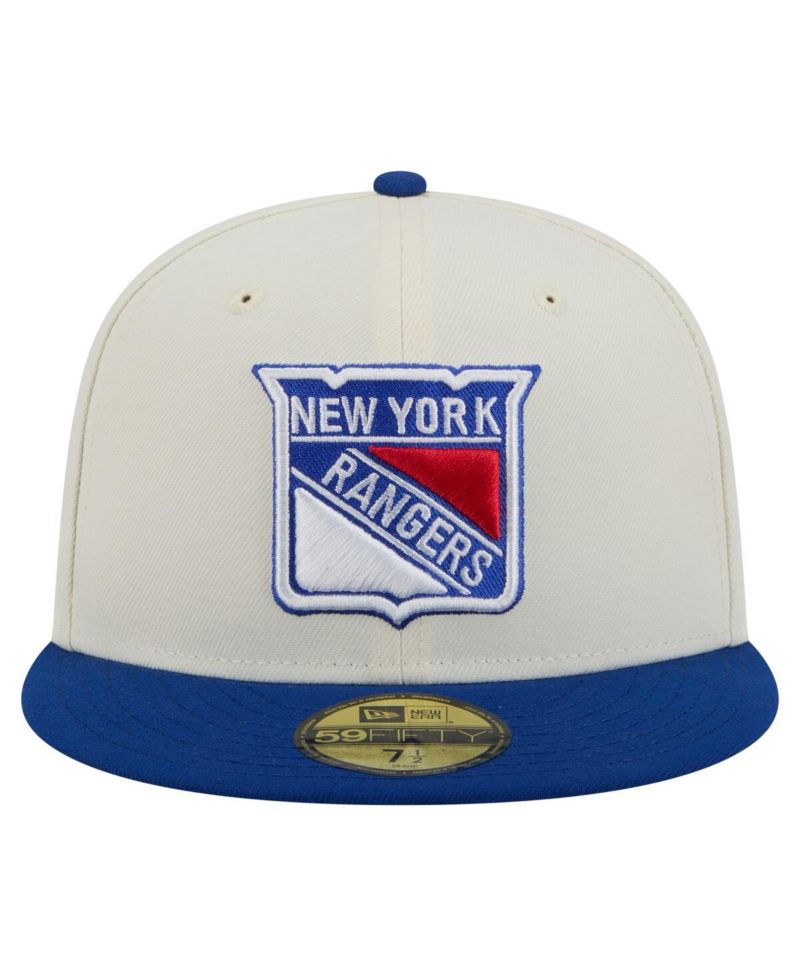 Men's White New York Rangers Chrome Two-Toned 59FIFTY Fitted Hat