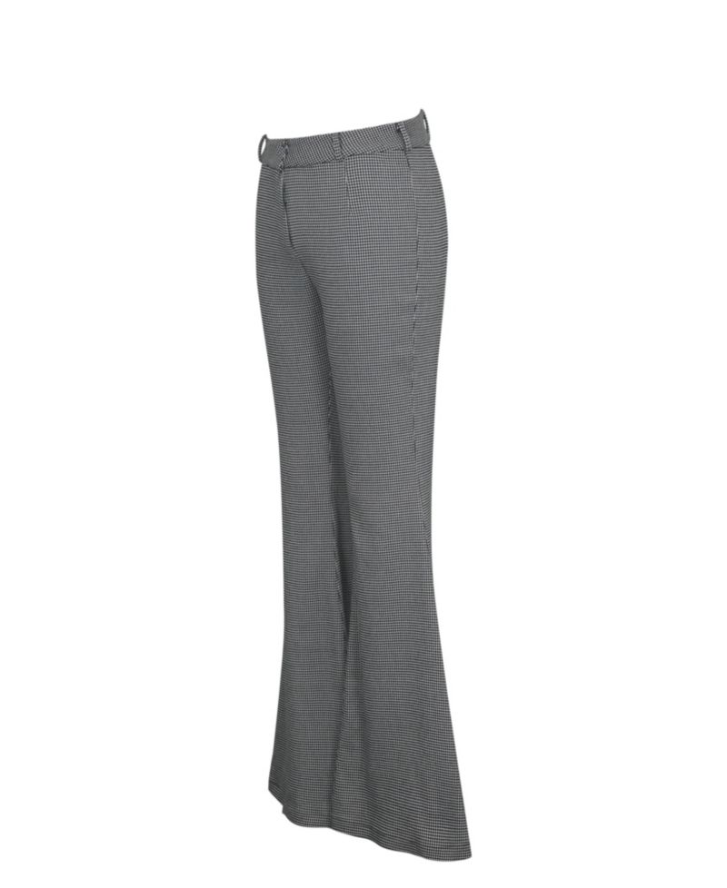 Women's Ulli Micro-Houndstooth Flared Pants