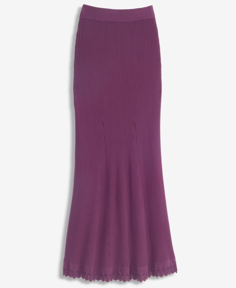 Women's High-Waisted Pleated Midi Skirt