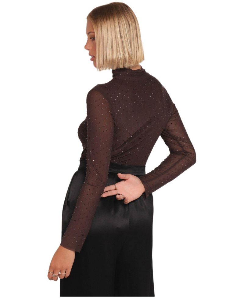 Women's Alejandra Embellished Mesh Top.