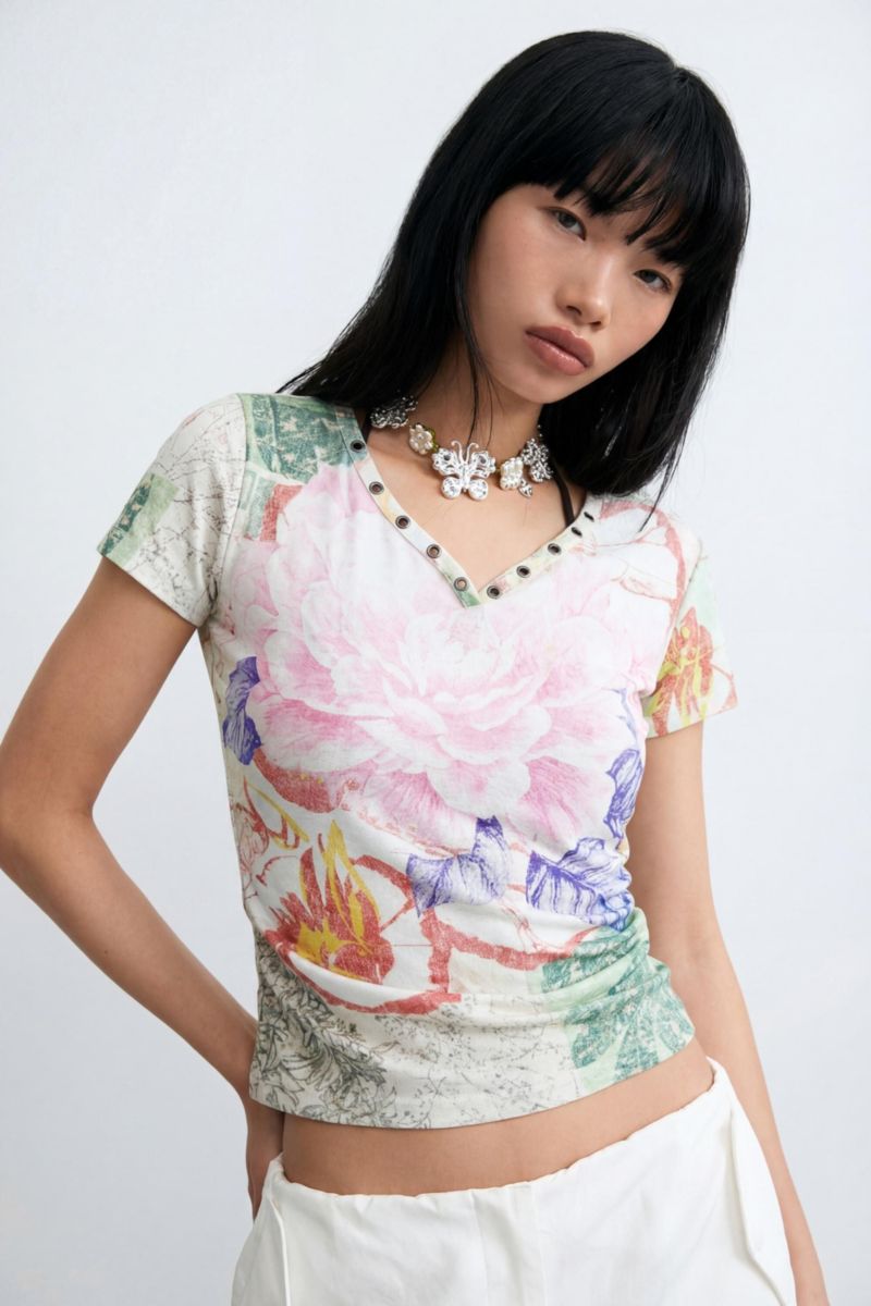 Women's Printed T-shirt 100% cotton