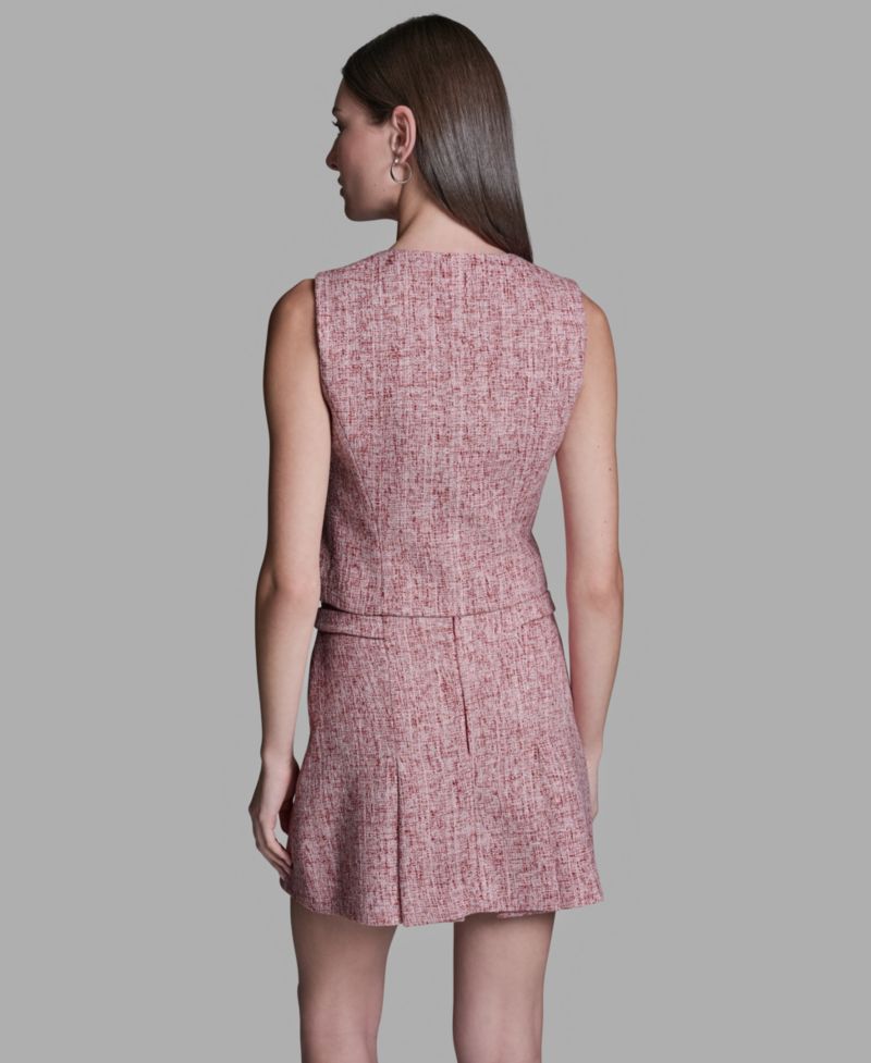 Women's Square Neck Double Breasted Vest