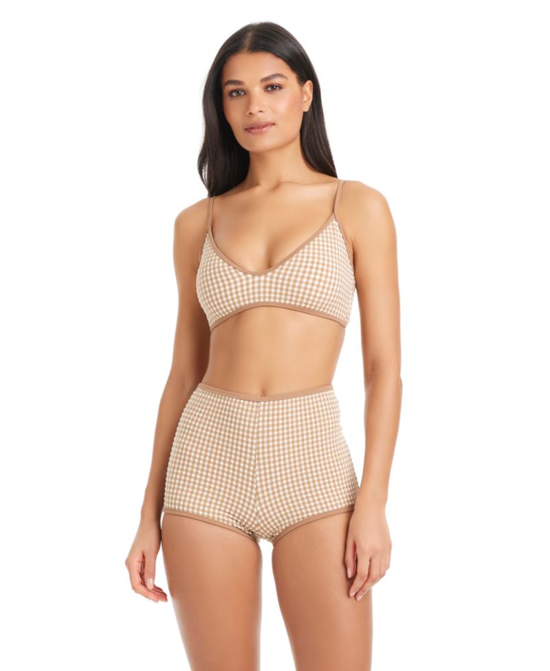 Women's Check Me Out Scoop Neck Bikini Top