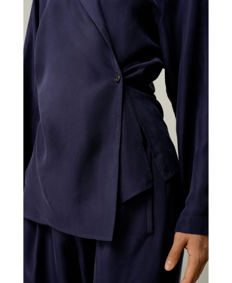 Women's Multipositional Silk Habotai Shirt