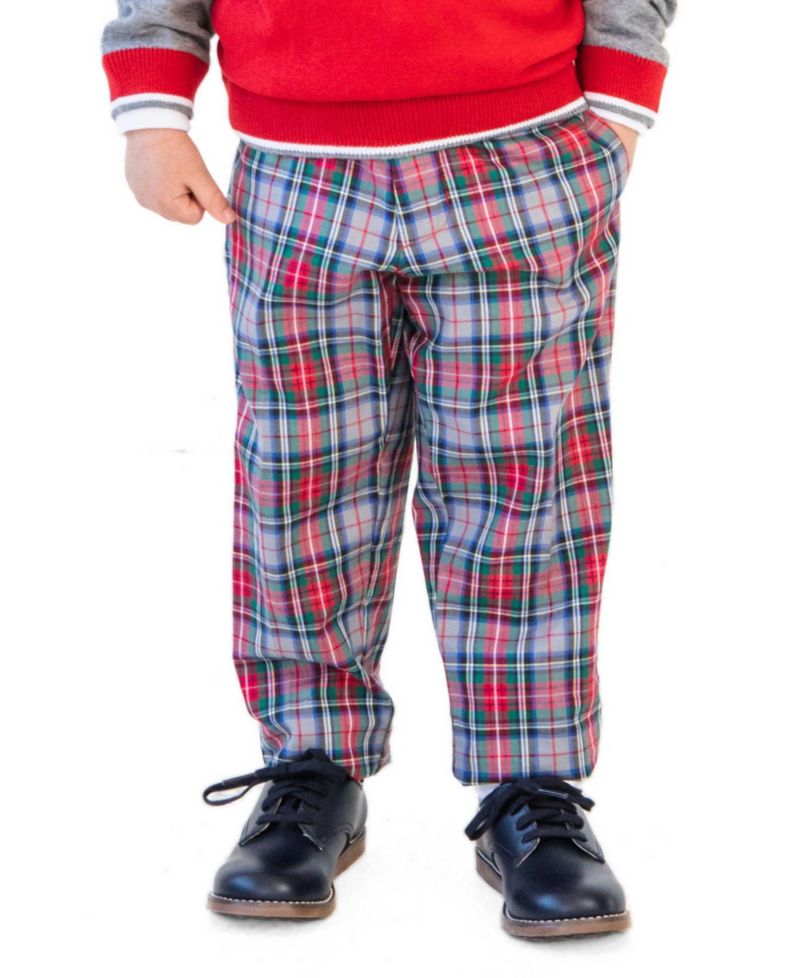 Little Boys Plaid Pant