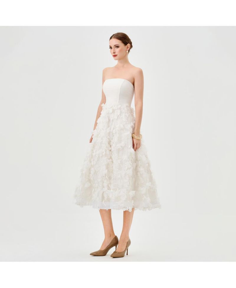 Women's Strapless Midi Dress