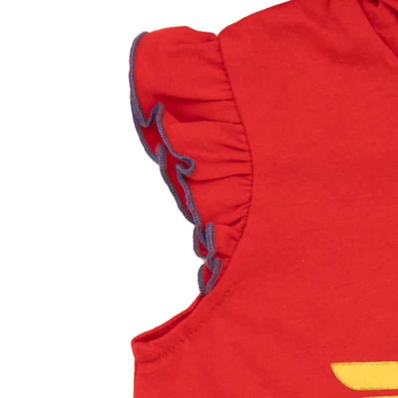 Toddler Girls Wonder Woman Tank Top and Active Retro Dolphin French Terry Shorts to