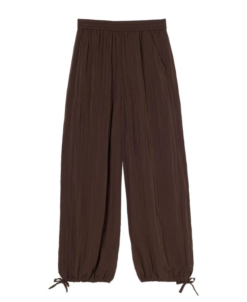 Women's Balloon Tie Hem Trousers