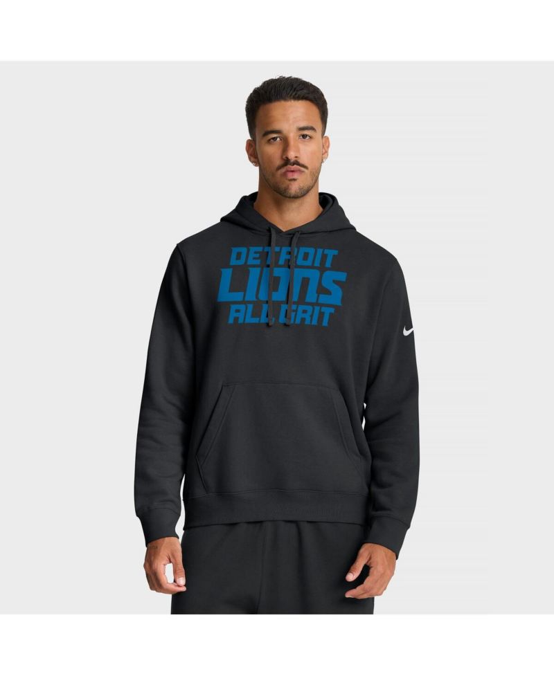 Men's Black Detroit Lions Local Club Hoodie