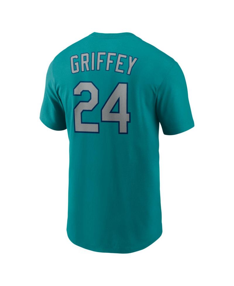 Men's Ken Griffey Jr. Teal Seattle Mariners Cooperstown Collection Name & Number T-Shirt