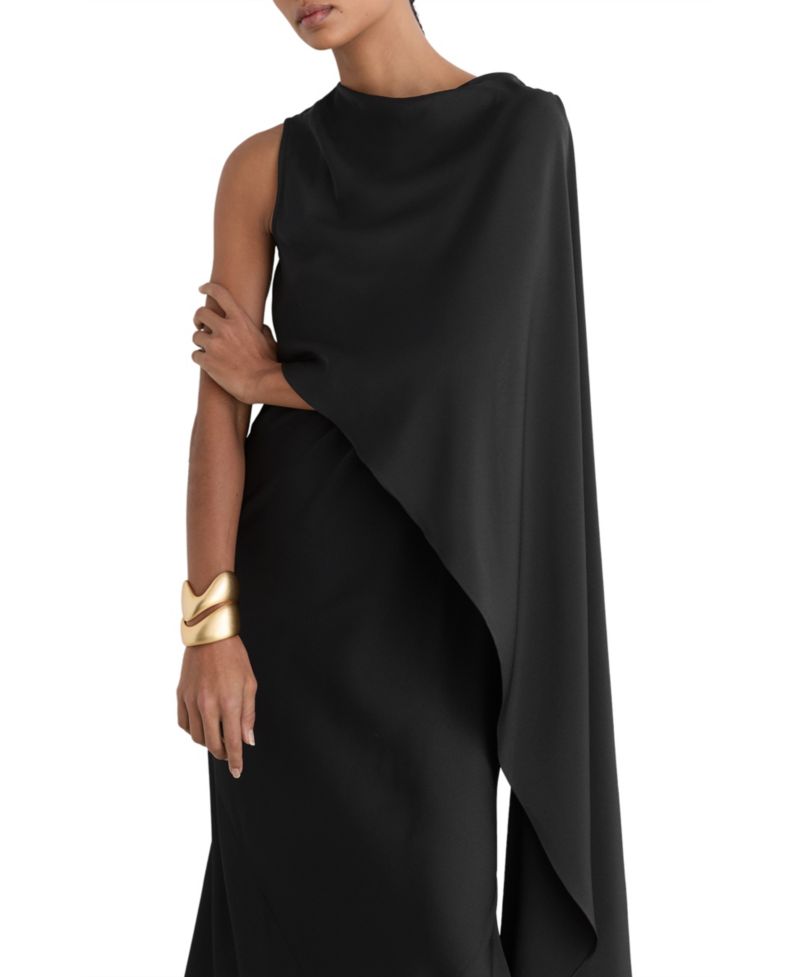 Women's Winnie One-Shoulder Cape Maxi Dress