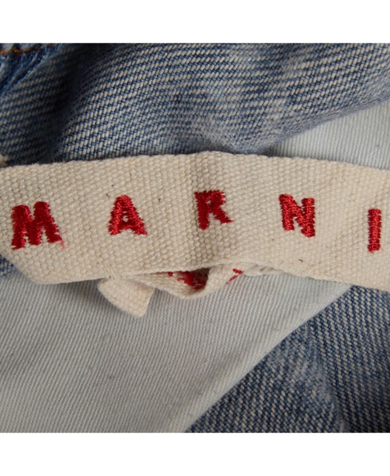 Men's Logo Print Denim Drawstring Shorts