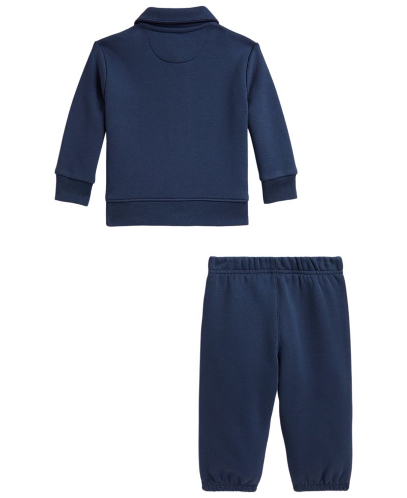 Baby Boys' Polo Sportsman Fleece Sweatshirt and Pants, 2- Piece Set