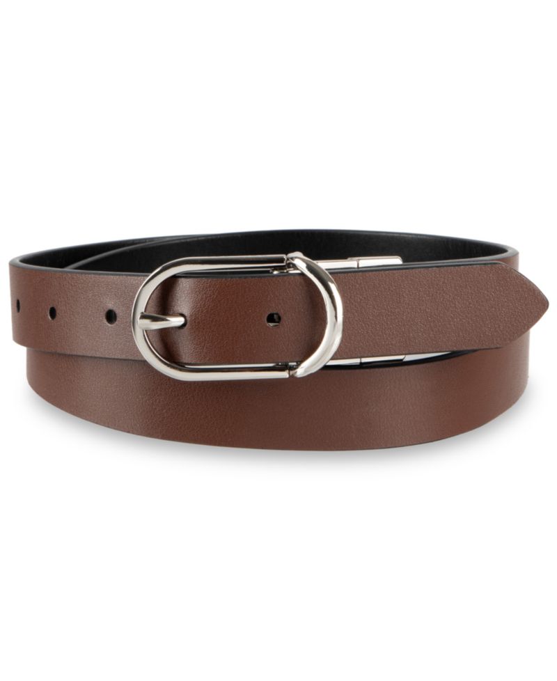2 In 1 Reversible Leather Dress Belt