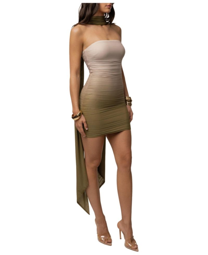 Women's Romance Scarf Mini Dress