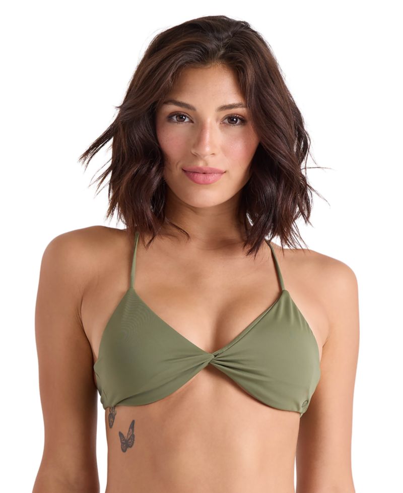 Women's Simply Seamless Twist V-Neck Tie-Back Bikini Top