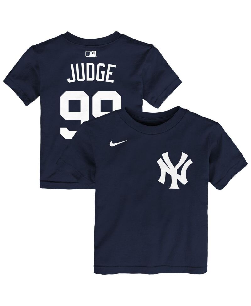 Baby Boys and Girls Aaron Judge Navy New York Yankees Name & Number T-Shirt