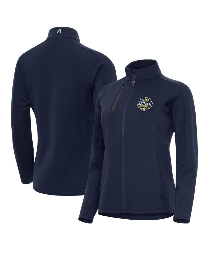 Women's Navy Michigan Wolverines 2026 NCAA Men's Basketball National Champions Generation Full-Zip Jacket