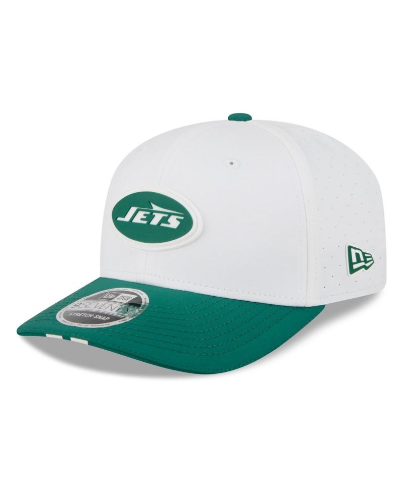 Men's White/Green New York Jets 2025 NFL Training Camp 9SEVENTY Adjustable Hat