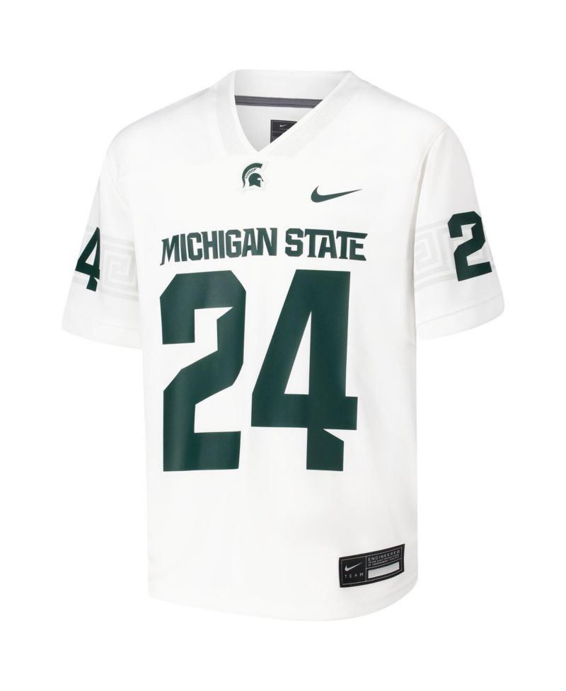 Big Boys and Girls 24 White Michigan State Spartans Untouchable Football Jersey