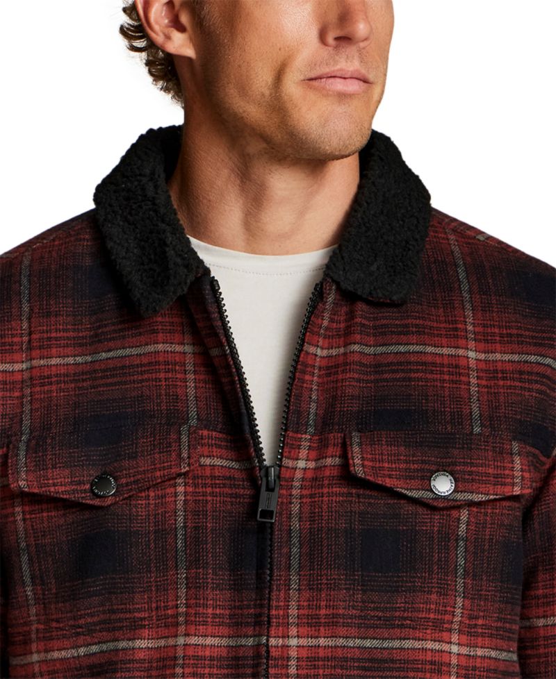 Men's Berber Flannel Trucker Jacket