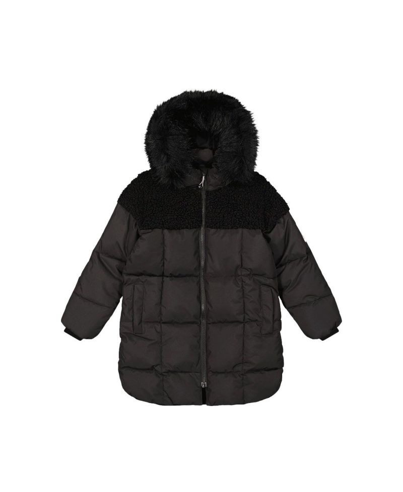 Little and Big Girl ( size 6 to 14 ) Long Winter Puffer Coat