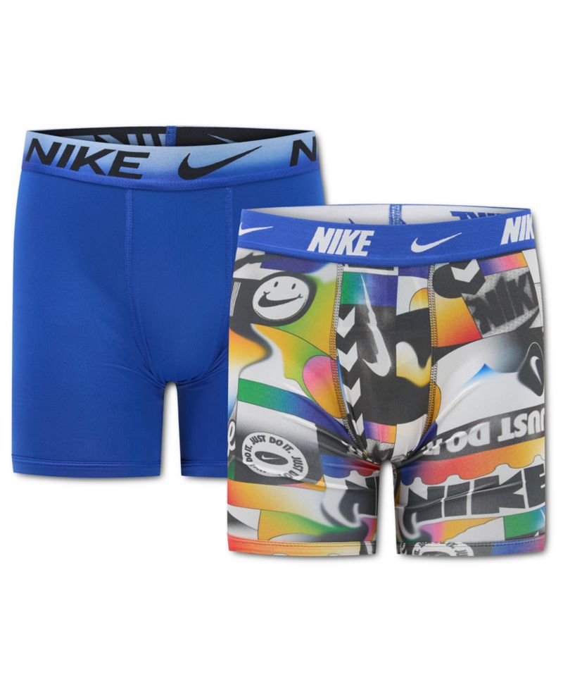 Boys' 8-20 Printed Long Boxer Briefs, 2-Pack