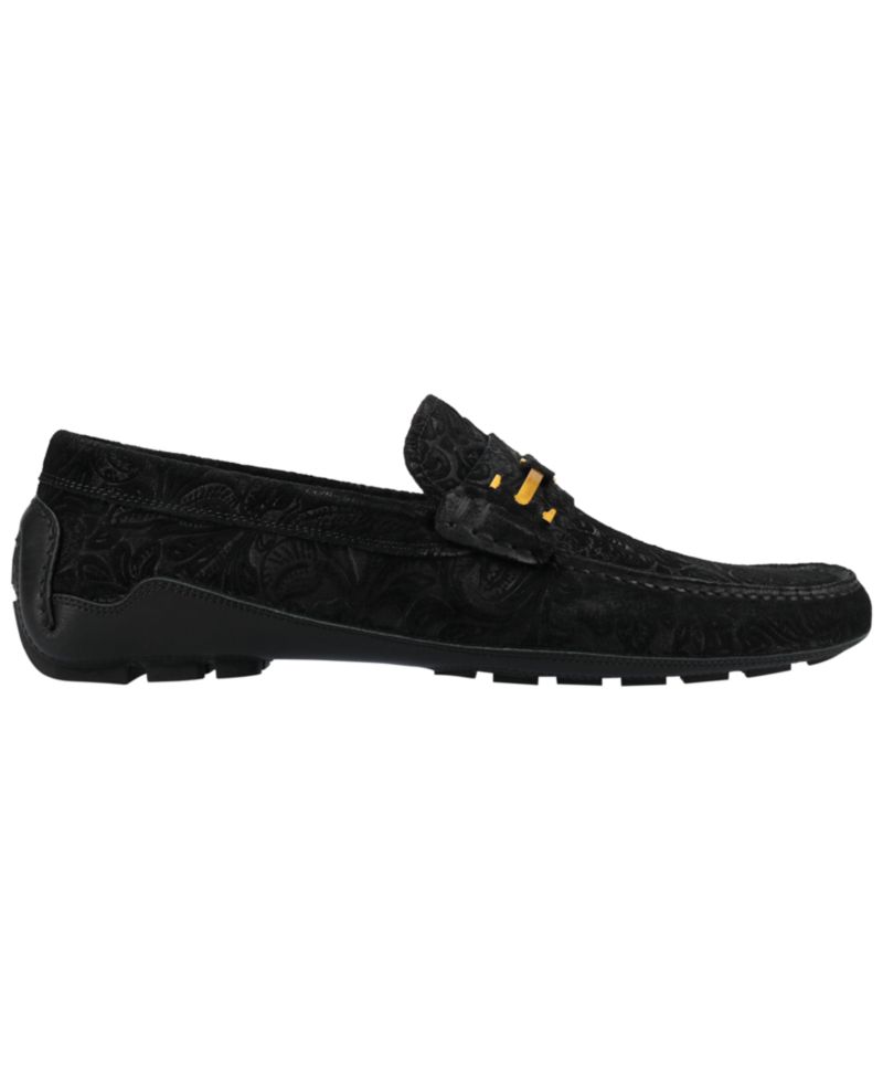 Men's Suede Square-Toe Loafers