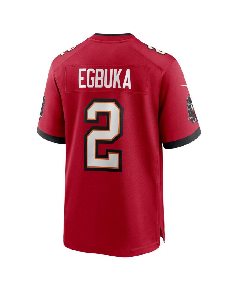 Men's Emeka Egbuka Red Tampa Bay Buccaneers Team Game Jersey