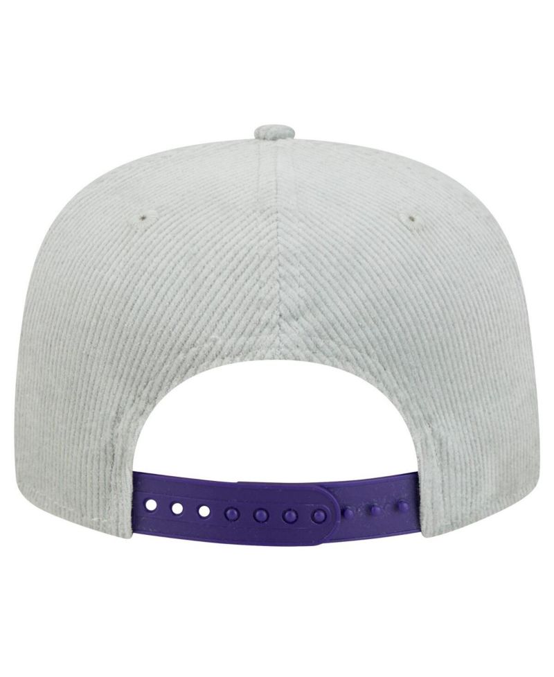 Men's Gray Phoenix Suns Throwback Corduroy Golfer Snapback Hat