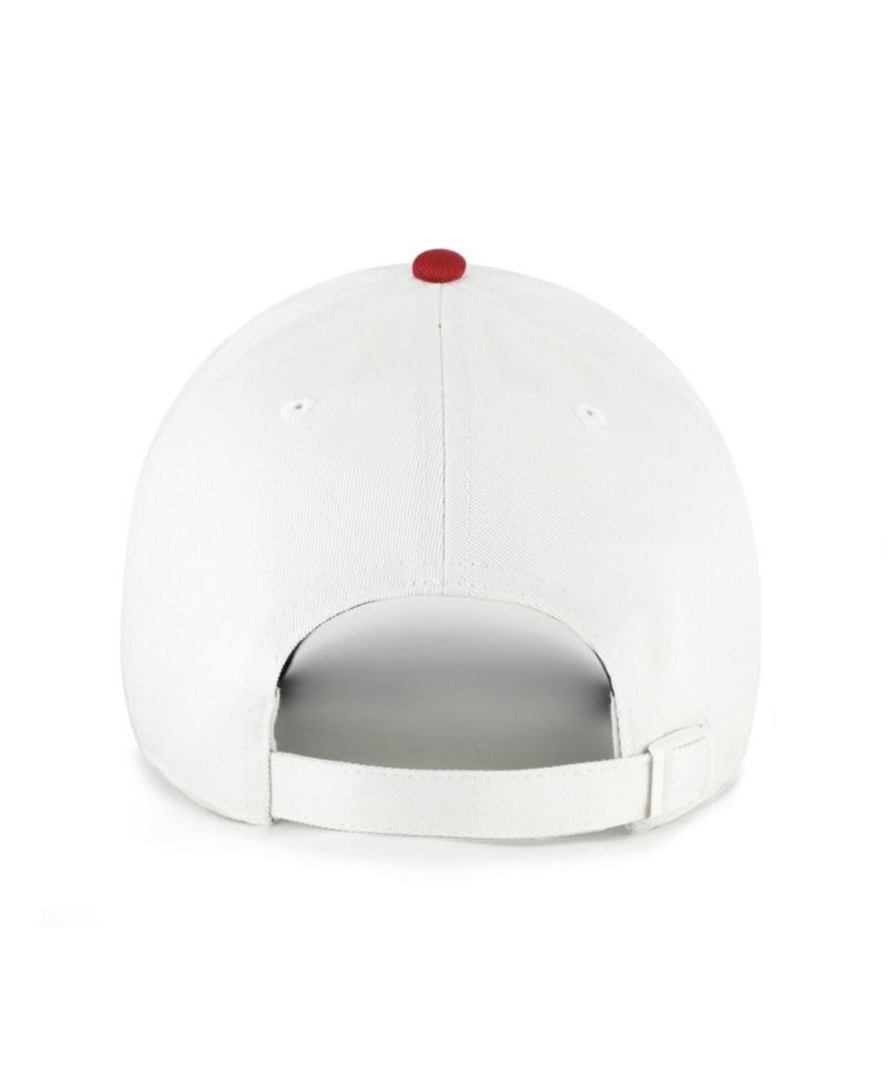 Men's '47 White/Garnet South Carolina Gamecocks Contemporary Basics Two Tone Clean Up Adjustable Hat