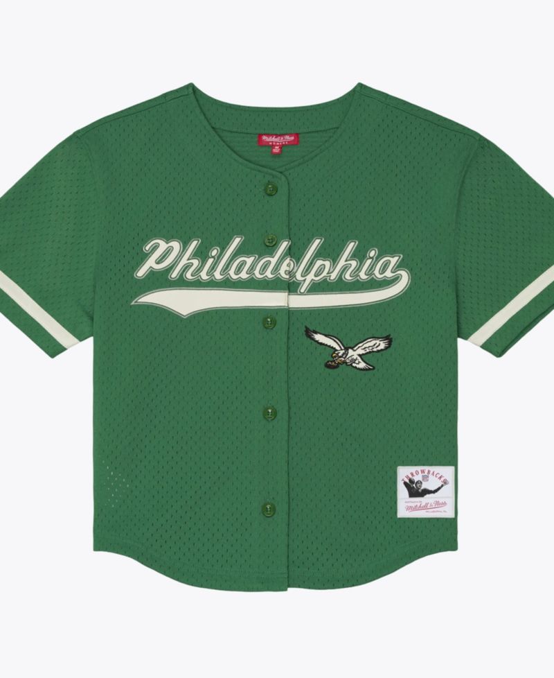 Women's Kelly Green Philadelphia Eagles Retro Roots Baseball Jersey