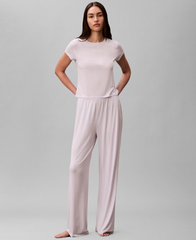 Women's Wide-Leg Sleep Pajama Pants QS7615