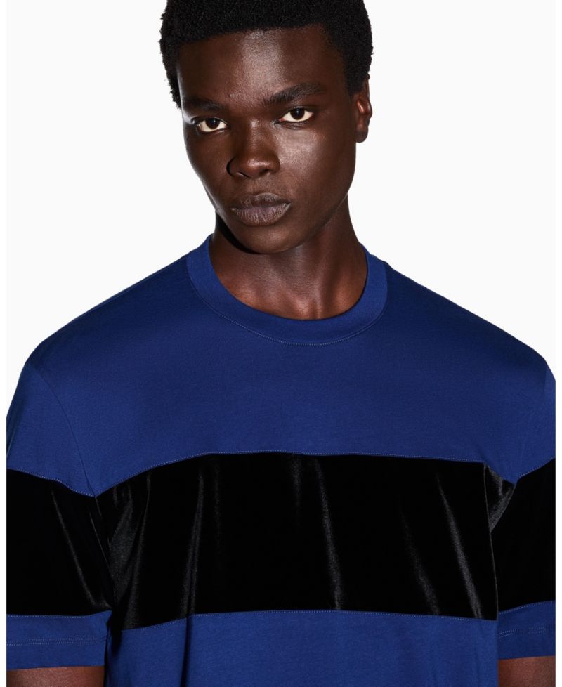 Men's Short Sleeve Colorblock Regular Plus Fit T-Shirt