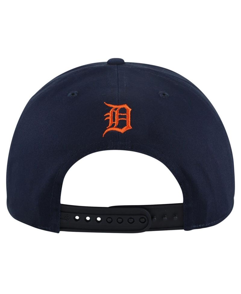 Men's Navy Detroit Tigers Wax Pack Collection Premier Hitch Adjustable Hat