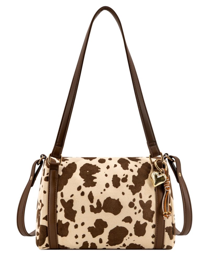 Soe Cow Print Small Crossbody Handbag